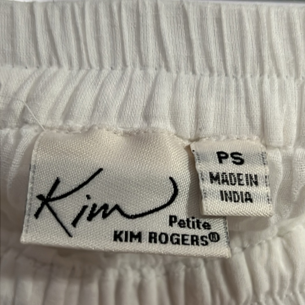 Kim Rogers White Midi Skirt with Lace Panels - Picture 6 of 8